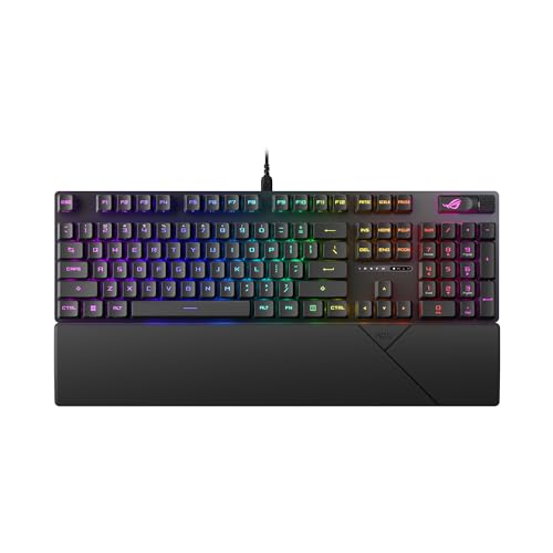 Asus Rog Strix Scope Ii Tastiera Meccanica, Abs, Rog Rx Red, Nero - Layout Ita