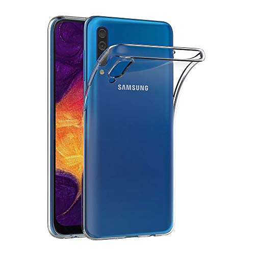 Aicek Cover Compatible Samsung Galaxy A50, Cover Samsung A50 Silicone Case Molle Di Tpu Trasparente Sottile Custodia Per Galaxy A50 (6.4 Pollici)