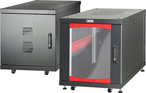 Techly Professional 105698 Armadio Server Rack 19" 600X800 12 Unità Nero Da Sotto-Scrivania Nero