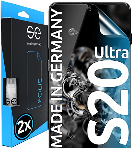 Smart Engineered 3D Pellicola Protettiva Per Schermo Per Samsung Galaxy S20 Ultra [2 Pezzi Transparente, Case-Friendly, Qualità Dell'Immagine Full Hd,