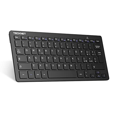 Tecknet Tastiera Wireless Pc, Tastiera Senza Fili Per Windows E Android Smart Tv, Durata Della Batteria Molto Lunga, Layout Italiano Qwerty, Silenzios