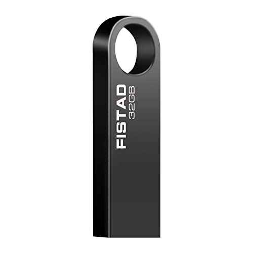 Chiavetta 32Gb Usb 2.0 Impermeabile Flash Drive 32Gb Mini Pendrive Metallo 32Gb Memoria Stick Per Pc, Laptop, Ecc (Grigio)