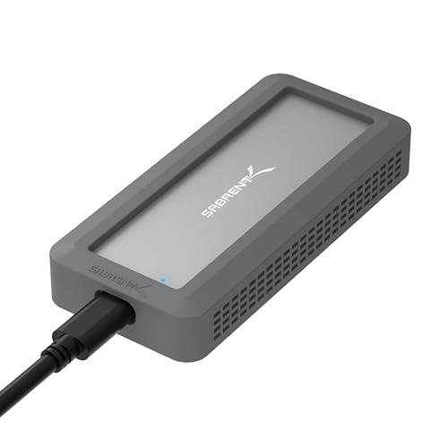 Sabrent Case Ssd M.2 Nvme Pcie A Usb 3.2, Adattatore Ssd Esterno, Contenitore Per Ssd M.2, Velocità Fino A 10 Gbps, Per Formati 2280/2260/2242/, Robus