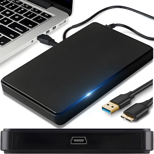Retoo Case Ssd Esterno 2,5 Pollici Custodia Per Disco Rigido Usb 3.0 Per Sata Ssd Hard Disk Box Esterno Montaggio Senza Attrezzi Custodia Esterna 12/7