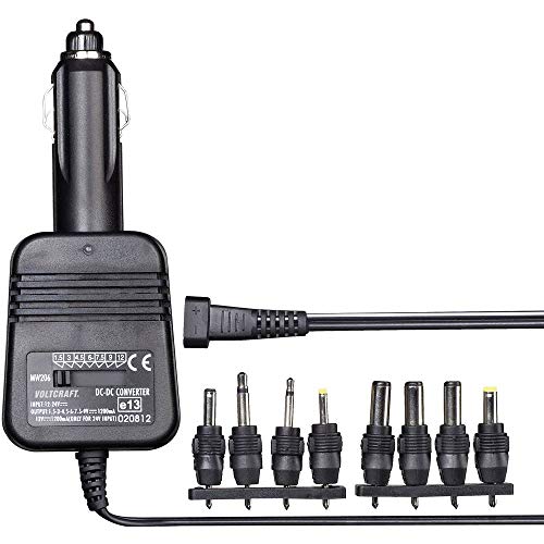 Voltcraft Convertitore Dc/Dc 12 V/Dc, 24 V/Dc - 1.5 V/Dc, 3 V/Dc, 4.5 V/Dc, 6 V/Dc, 7.5 V/Dc, 9 V/Dc, 12 V/Dc/1.2 A 14.