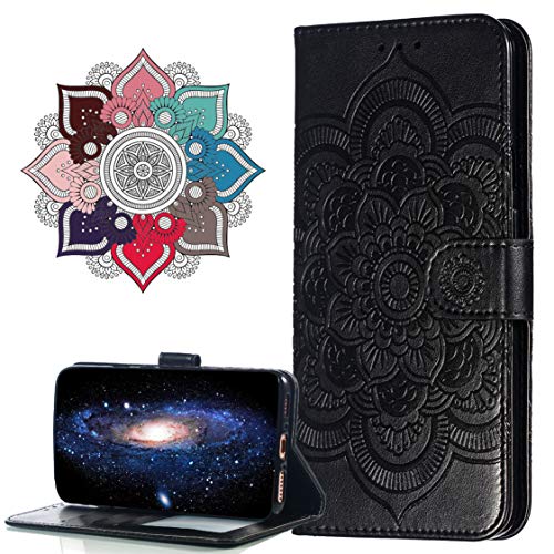 Mrster Lg Q60 Custodia Flip, Goffratura Design Case In Pu Pelle Internamente Silicone Tpu Cover Portafoglio Cover Premium Custodia Per Lg Q60 / Lg K50