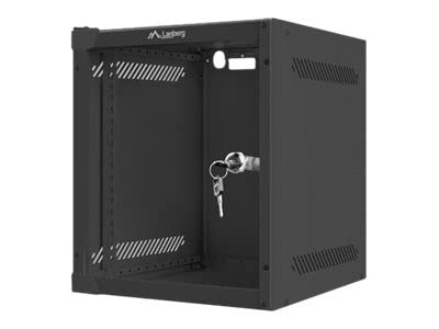 Lanberg Armario Rack 10 € Montaje En Pared 6U / 280X310 Para Autoarmas (Paquete Plano) Con Puerta De Cristal Black