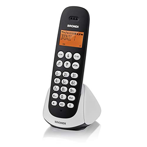 Brondi Adara Telefono Cordless, Nero/Bianco