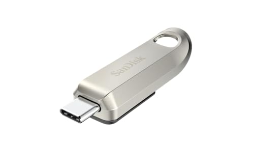 Sandisk 256Gb Ultra Luxe, Unita Flash Usb Type-C, Prestazioni Usb 3.2 Gen 1, Design Premium E Corpo In Metallo, Fino A 400 Mb/S, Argento