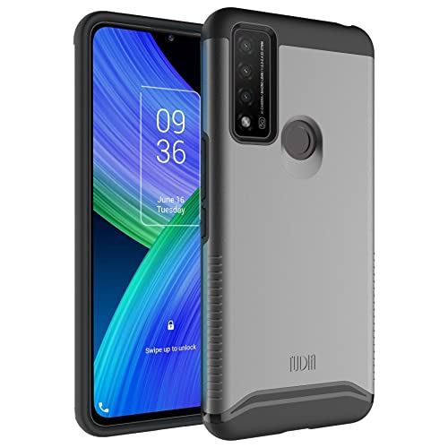 Tudia Dualshield Compatibile Con Cover Tcl 20R 5G / Tcl 20 Ax 5G, [Merge] Custodia Protettiva Resistente Agli Urti Resistente A Doppio Strato Sottile 