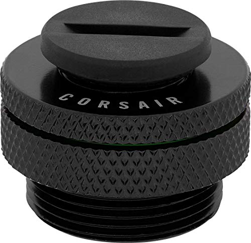 Corsair Hydro X Serie, Porta Di Riempimento Xf (Filettature Bspp G1/4” Standard, Meccanismo Di Rotazione A Tenuta, Riempiment/Drenaggio Senza Difficol