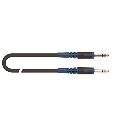 Quik Lok - Rksi/202-2 Jack Stereo/Jack Stereo, Cavo Per Strumenti Musicali Rok Solid, Jack Stereo/Jack Stereo, Lunghezza 2 Mt, Colore Nero