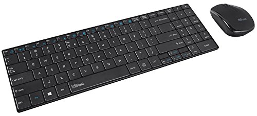 Trust 18798 Gusy Wireless Ultra-Thin Keyboard & Mouse Tastiera
