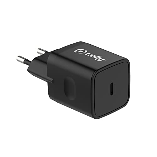 Celly Caricatore Rosso 30 W Usbc Nero
