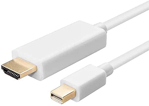 Tec-Digi 4 K Mini Displayport Dp A Hdmi, Placcato Oro 1,8 M Hdtv Adattatore Convertitore, Supporta Thunderbolt Per Apple Mac, Macbook Air Pro, Imac