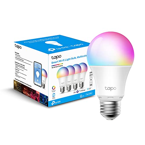 Tp-Link L530E, Lampadina Wifi Intelligente Led Smart Multicolore, E27 Lampadina Compatibile Con Alexa E Google Home, 806 Lumen, 9W, Senza Hub Richiest