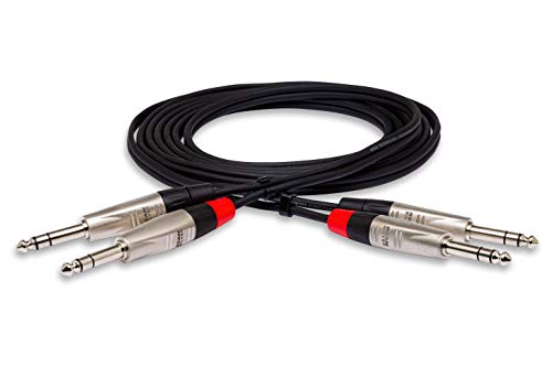 Hosa Technology Hss-005X2 Audio Cable 1.5 M 2 X 6.35Mm Trs Black