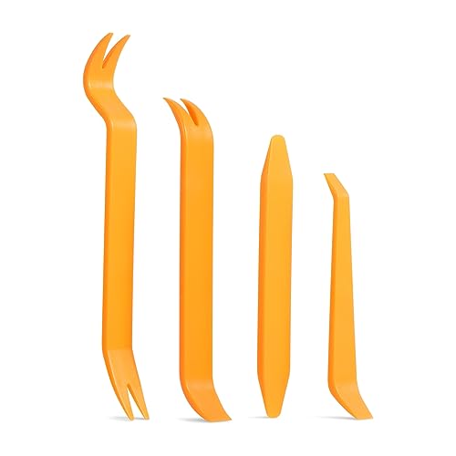 Diboniur 4Pcs Kit Smontaggio Plastiche Auto, Leve Plastica Smontaggio Auto Per Pannelli Auto Autoradio Cruscotto