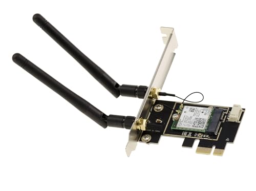 Kalea-Informatique Scheda Controller Pcie Wifi 7 Wi-Fi 6 E 6E E Bluetooth 5.4, Velocità Fino A 5 Gigabit. Controllore Intel Be200