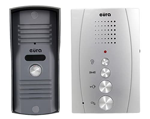 Citofono Eura Adp-13A3 Invito Argento Vivavoce 4 Fili