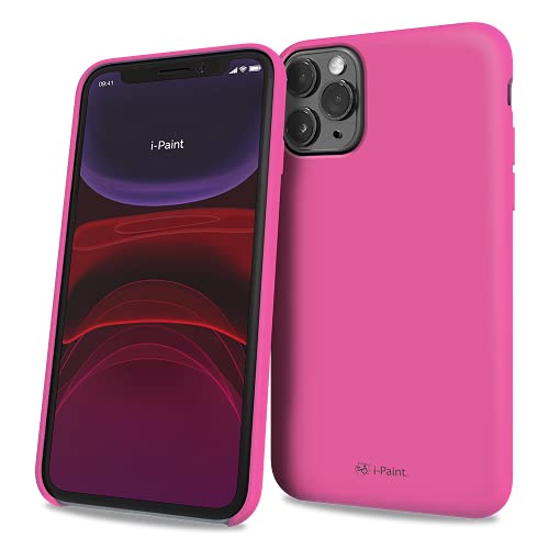 I-Paint Cover Custodia Protettiva Per Iphone 11 Pro In Silicone Fucsia Con All'Interno Microfibra - Solid Case Dragon Fruit