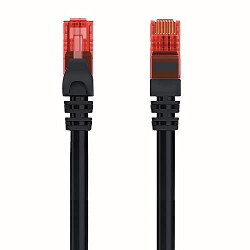 Welly Enjoy Wy40153 Cavo Di Rete Patch Cat.6 U/Utp Ethernet Gigabit Lan Rj45, Lunghezza 3 M, Pvc, Cca, Awg 24/7, Nero, 3,0Mt