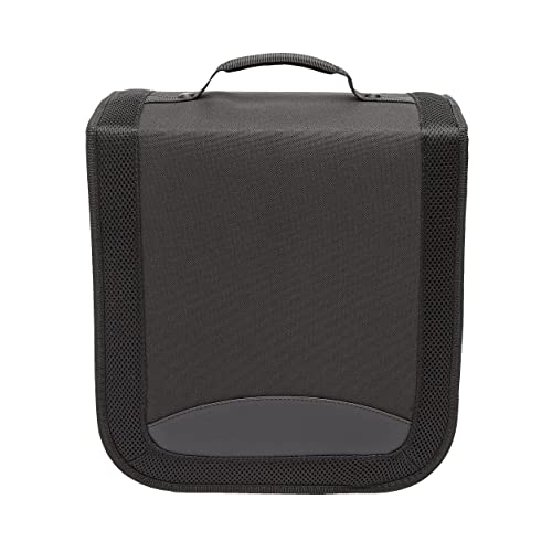 Amazon Basics - Porta 400 Cd/Dvd In Nylon, Colore: Nero