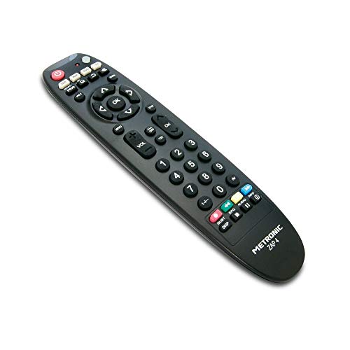Metronic, Telecomando Universale Tcde Zap4 Tv/Sat/Dvd/Hifi, Nero