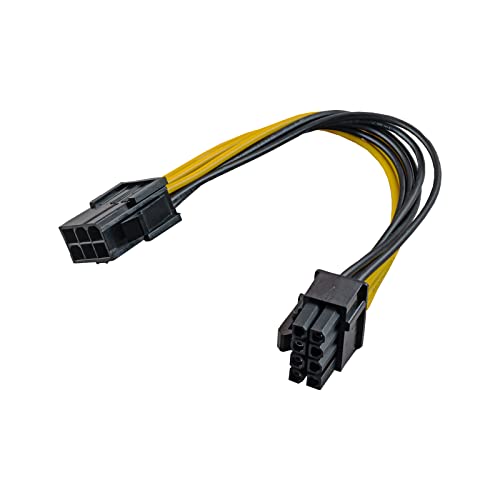 Akyga Ak-Ca-07 - Cavo Adattatore Pci-E A 6 Pin Su Presa Pci-E A 8 Pin, 20 Cm