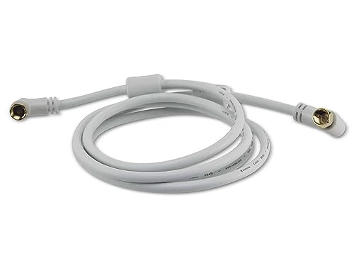 Hama 00122510 Cavo Coassiale 1,5 M F Bianco - Cavi Coassiali (F, F, 1,5 M, Maschio/Maschio, Bianco, 75 Ohm)