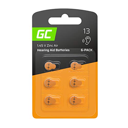 Green Cell Pulsante Marca Modello 6Xbatteria Do Aparatów Słuchowych Typ 13 P13 Pr48 Zl2 Zincair