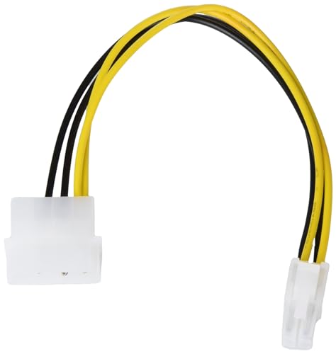 Akyga Ak-Ca-12 - Cavo Adattatore Molex Maschio A Presa P4 A 4 Pin, 15 Cm