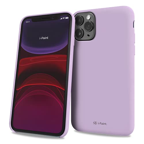 I-Paint Cover Custodia Protettiva Per Iphone 11 Pro In Silicone Lavanda Con All'Interno Microfibra - Solid Case Lavander