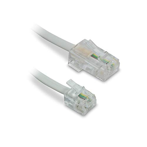 Metronic, Cavo Rj45/Rj11-10M, Colore: Bianco