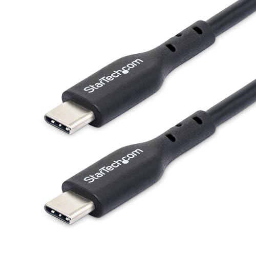 Startech.Com Cavo Usb-C Da 2M, Cavo Di Ricarica Usb 2.0 Tipo-C 60W 3A Power Delivery, Cavo Trasferimento Dati Per Laptop, M/M