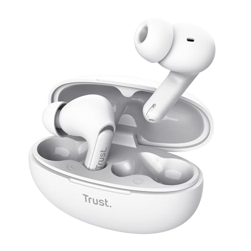 Trust Yavi Auricolari Bluetooth In Ear Con Microfono Dual Enc Cancellazione Rumore, 23 Ore Di Batteria, 35% Plastica Riciclata, Cuffie Wireless Blueto