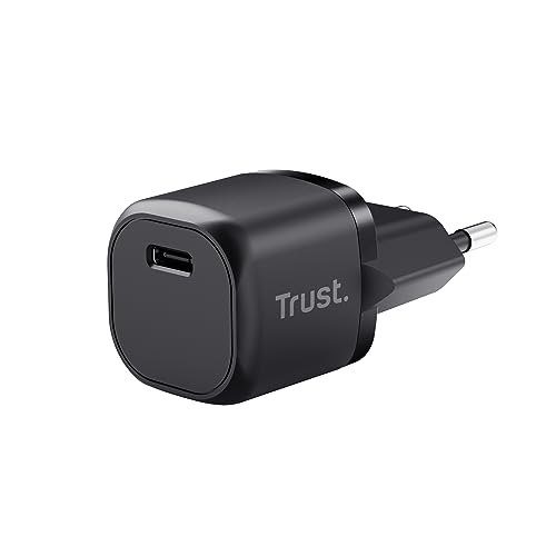 Trust Maxo Caricatore Usb C Rapido 20W Pd, Alimentatore Senza Cavo, Porta Usb Di Tipo C, Caricabatterie Iphone 14/14 Pro Max, Ipad, Samsung Galaxy S23