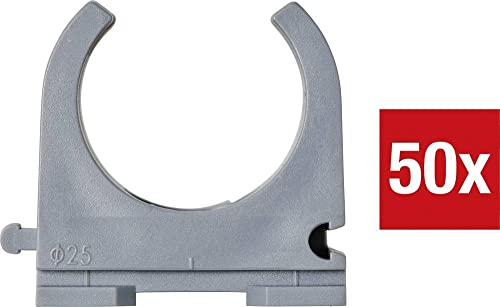 Tru Components Tc-9859376 Morsetto Di Serraggio En25 25 Mm Grigio 50 Pc(I)