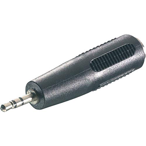 Speaka Professional Sp-7870260 Jack Audio Adattatore [1X Spina Jack Da 2.5 Mm - 1X Presa Jack Da 3.5 Mm] Nero