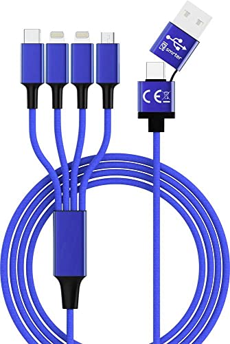 Smrter Cavo Di Ricarica Usb Usb-A, Spina Usb-C®, Connettore Usb Micro B 3.0, Connettore Apple Lightning, Apple Lightning S