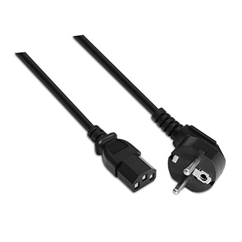 Aisens A132 – 0168 – Cavo Alimentazione Cpu, Cee7/M-C13/H, 3 M, Rame Puro, Awg18 Colore: Nero