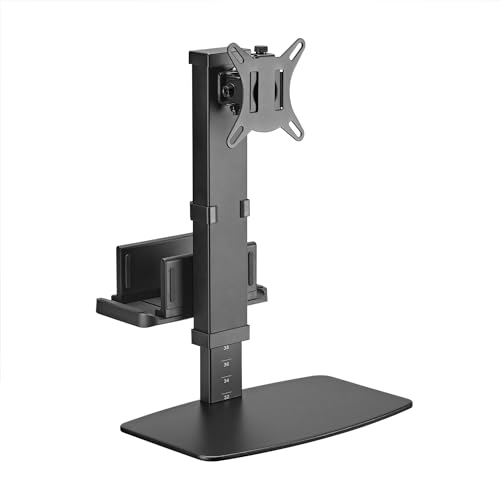 Aisens - Dt32Tsr-165 - Supporto Da Tavolo Eco Girevole E Inclinabile Per Monitor/Tv E Mini Pc 8 Kg Di 17-32, Nero