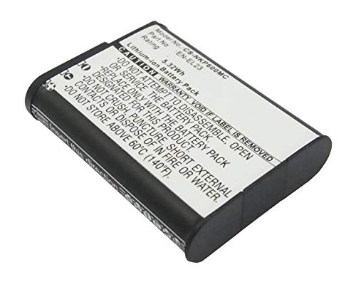 Amsahr Grade A Celle Della Batteria (1400 Mah, 3.7 V) Per Nikon Grigio