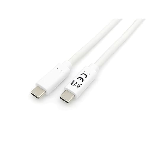 Equip Cavo Usb-C Maschio Usb-C Maschio Usb 3.2 Trasferimento 2M 5G 3A (60W) Colore Bianco Dotato