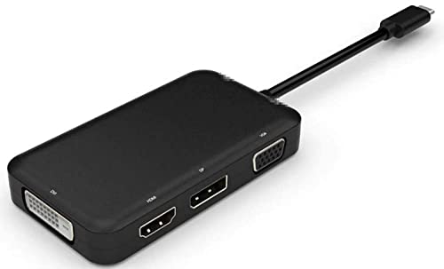 Microconnect Usb3.1Ccom10 Cavo Di Interfaccia E Adattatore Usb C Dvi-D, Vga, Hdmi, Displayport Nero