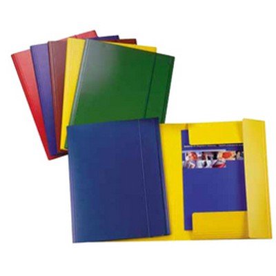 Esselte Confezione Da 5 Pezzi - Cartellina C/Elastico C42 Rosso 25X35Cm Presspan