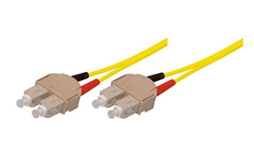 Tecline Lwl Patchkabel, 9/125 Μm, Os2-Faser, Sc Duplex Stecker/Stecker, Gelb, 10,0 M