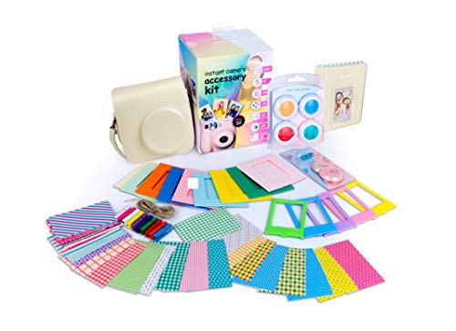 Digipower Kit Di Accessori Per Fujifilm Instax Mini 9/8/8+/7S Con Custodia Per Fotocamera, Obiettivo Selfie, Album Fotografico, 4 Filtri Colorati, Cor