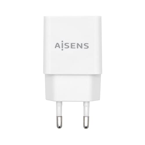 Aisens Cargador De Pared Usb 10W Alta Eficiencia, 5V/2A, Blanco