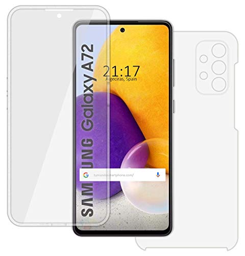 Cover Completa Trasparente Pc+Tpu Full Body 360 Per Samsung Galaxy A72